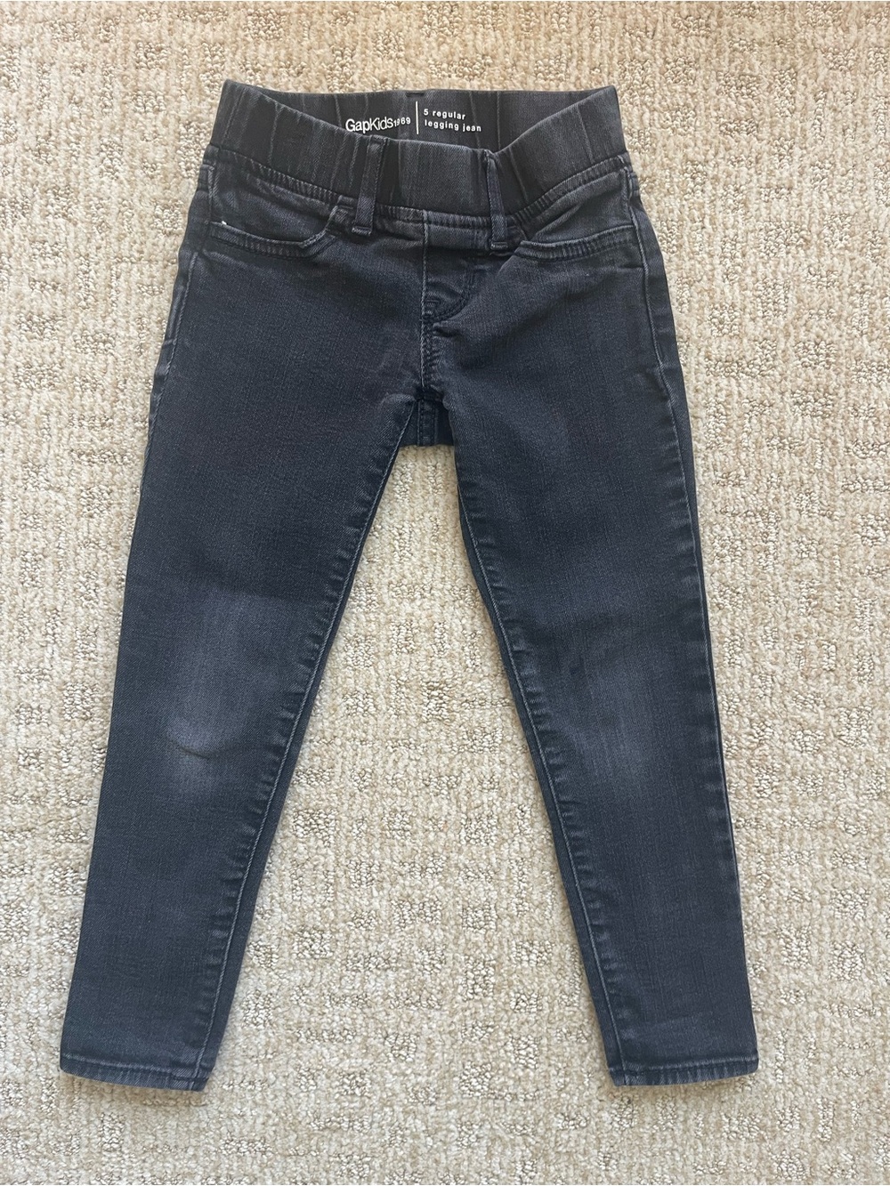 GAP Girls' Dark Gray Stretch Jeggings